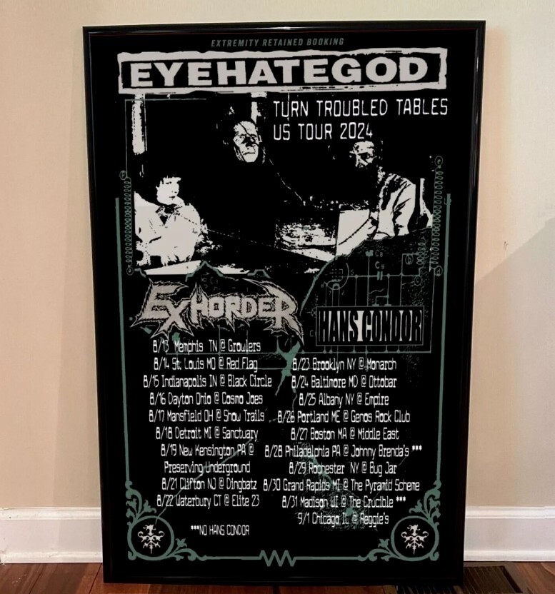 Eyehategod – Tour 2024 Poster 11×17 12×18 20×30 24×36″