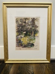 16″ x 20″ SPRING PARK WALL ART Gold Frame Hearth Hand MAGNOLIA Target Watercolor