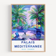 Nice France – 1969 Retro Travel Poster