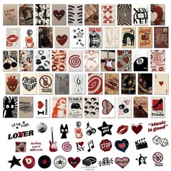 Downtown Girl Room Decor Y2K Posters, 50pcs Vintage Downtown Girl Poster Set …