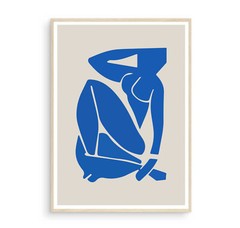 Matisse Art Print Poster, Matisse Cut Outs, Matisse Art, Vintage Art 3 Blue Crem
