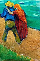 VINCENT VAN GOGH TWO LOVERS 1888 ECLOGUE EN PROVENCE LOVE VINTAGE POSTER REPRO