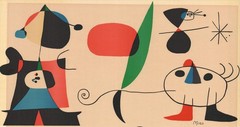 JOAN MIRO Les Fauves 20″ x 26″ Lithograph 1966