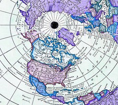 Flat Earth Map Alexander Gleason – 1892 New Standard Map of the World Gleason’s