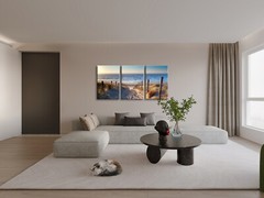 3 Piece Beach Coastal Sand Dune Canvas Prints Modern Stretched Wall Art Seascape