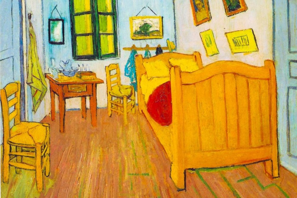 Vincent van Gogh Bedroom in Arles Post Impressionist Painting Poster 36×24