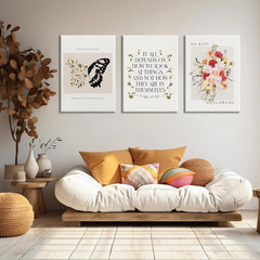 Motivational Quotes Canvas Art Set for Office & Home Decor – 3 Pieces