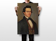 Portrait Of A White Collar Worker Vintage Print Wall Art Home – POSTER 20×30