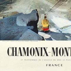 France – Chamonix Mont Blanc – 1956 Retro Travel Poster