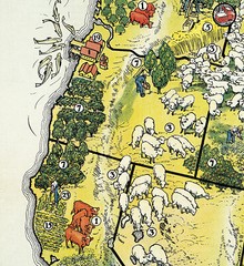 Pictorial 1922 Armour’s Food Source Map Agricultural Products of USA Poster Prin