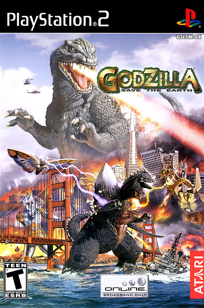 Godzilla Save The Earth PS2 BOX ART Premium POSTER MADE IN USA – PS2122