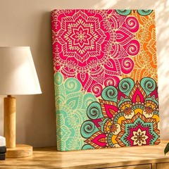 Wall Art Colorful Boho Mandala Floral Pattern Print Decorative Home Poster Print