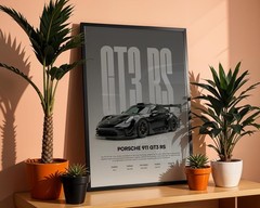 Porsche 911 GT3 RS Poster – Supercar Automotive Wall Art Print