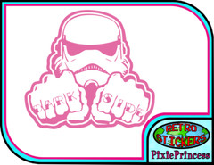 Star Wars Storm Trooper Y Vinyl Sticker Car Truck Window Wall Poster Art Movie