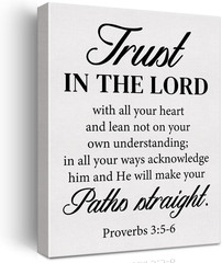 Inspirational Bible Verse Wall Art Decor Christian Poster Framed Painting Print
