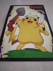 Pika-thor-chu! – Pokemon/Marvel Poster (Size: 17″ X 11″) Cardstock