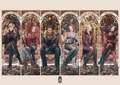 Resident Evil Heroes and Villains Art Poster 30th Anniversary Game Wall Hanging
