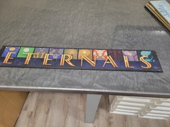 ETERNALS MDF Wood Wall Art 36″ x 6″ MARVEL