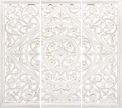 James Symfony Set of 3 Decorative Wall Panels – 36×12 Inch White Art Decor