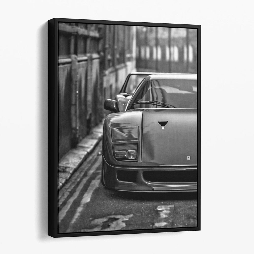 Ferrari F40 Vintage Sports Cars Classic Canvas Print Wall Art
