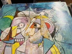 GEORGE CONDO Mythological Figures (Lg) 46.5″ x 33.25″ Offset Lithograph 2018 Cub