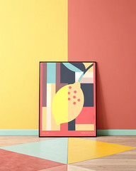 Lemon#3’25 – Modern Geometric Art Print – Minimalist Poster