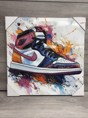 «Bright Bold Splash Sneaker» or «Air Jordan Sneakers Graffiti Style» art AJ1