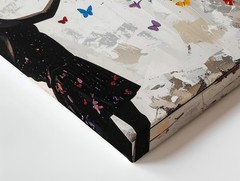 Canvas Wall Art a Creative Street Art Inspired Image Showing a Girl Releasing