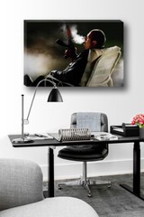 The Sopranos TONY SOPRANO Bear Watch Poster Photo Painting on CANVAS Wall Art