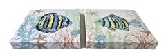Set of Two 12″ x 12″ Stupell Industries Aquatic Striped Fish Canvas Wall Art