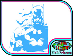 Batman M Vinyl Sticker Wall Poster Art Bedroom DC Comics Car Bike Window Movie