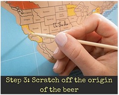 Map Scratch Fever Around the World in 80 Beers Scratch Off Map New Sealed