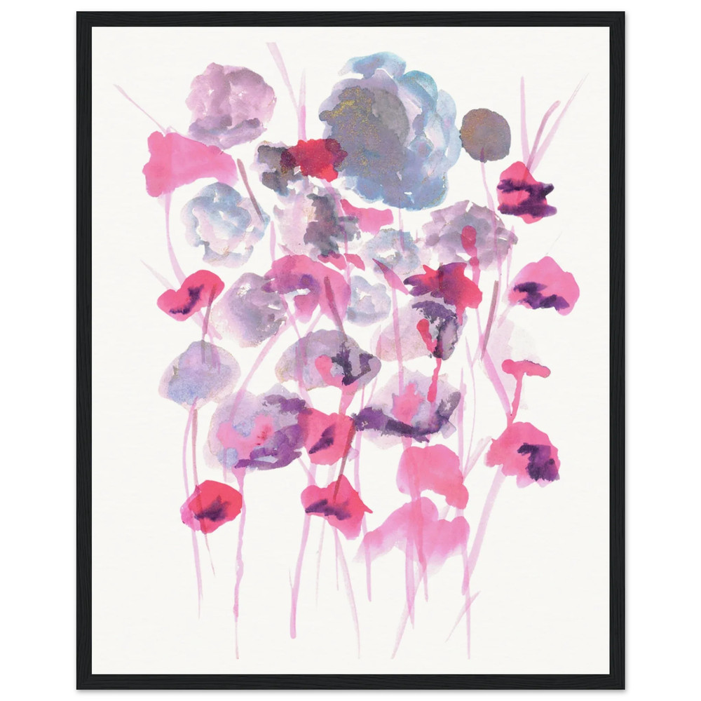 Affiche Encadrée Museum-Quality Matte Paper Wooden Framed Jardin des Ombrelles