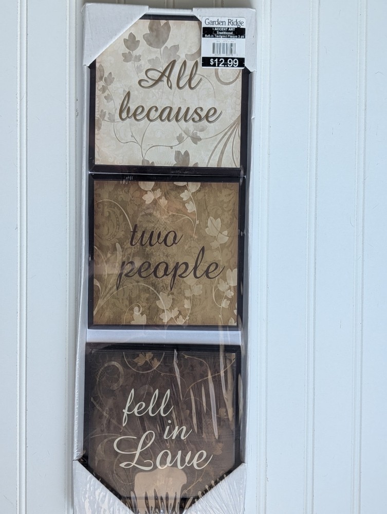 Garden Ridge All Because Two People Fell In Love Wall Art Home Decor