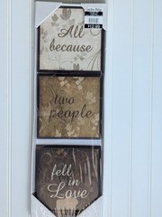 Garden Ridge All Because Two People Fell In Love Wall Art Home Decor