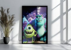 Monsters Inc Poster or Canvas – Monsters Inc Mike Wazowski and Sulley Wall Art