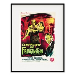 Evil of Frankenstein Movie Poster 1964 French Hammer Horror Vintage Film Art