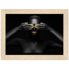 Premium Semi-Glossy Paper Wooden Framed Poster