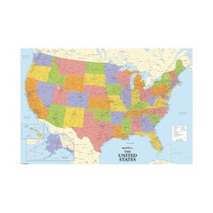 MAP OF THE UNITED STATES AMERICA LARGE POSTER PRINT SIZE 59*39in