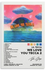 Lil Tecca 12×18 Inch Canvas Poster – We Love You Tecca 2 – New