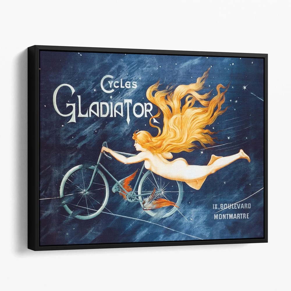 Cycles Gladiator Vintage Ad Bicycle Canvas Print Wall Art