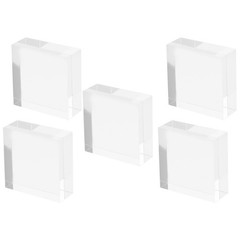 5 Pcs Square Display Risers Jewelry Displays for Selling Clear Stands Holder