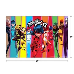 Miraculous Ladybug Cat Noir Heroez Heroes Cartoon TV Series Movie Poster 36×24