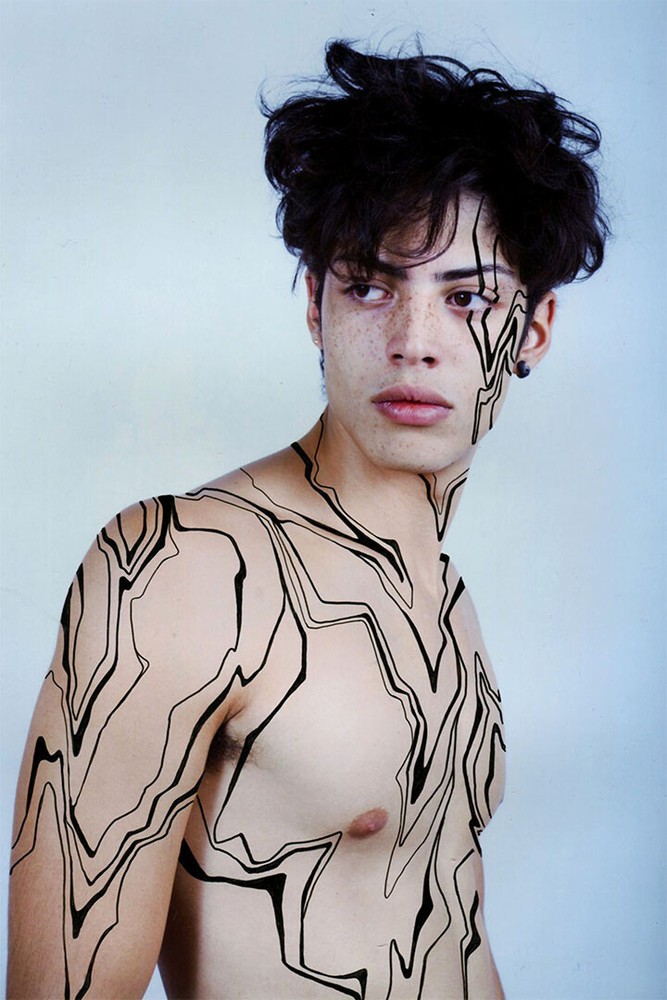 Body Art Figures Sexy Male Model Photo Painting Wall Home Decor – POSTER 20×30