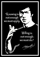 Bruce Lee Knowing Poster Print & Unframed Canvas Prints