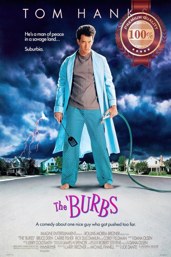 THE BURBS 1989 80s TOM HANKS ORIGINAL CINEMA MOVIE FILM ART PRINT PREMIUM POSTER