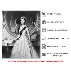 1952 Queen Elizabeth II Portrait Photo Poster Wall Art Print