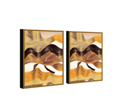 Chic Home Regis 2 Piece Set Framed Wrapped Canvas Wall Art