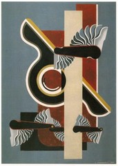 Edward Wadsworth 1914 Print Cardboard Cutout Vorticism Modern British Abstract