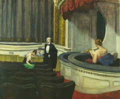 EDWARD HOPPER Two on the Aisle 16.75″ x 17.75″ Offset Lithograph 2010 Realism